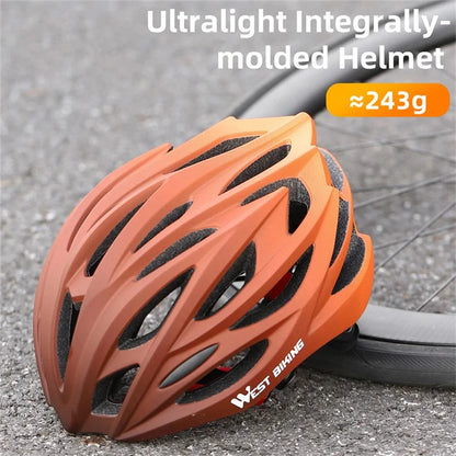 WEST BIKING YP0708116 Gradient Cycling Helmet Head Protection PC+EPS Breathable Bike Helmet