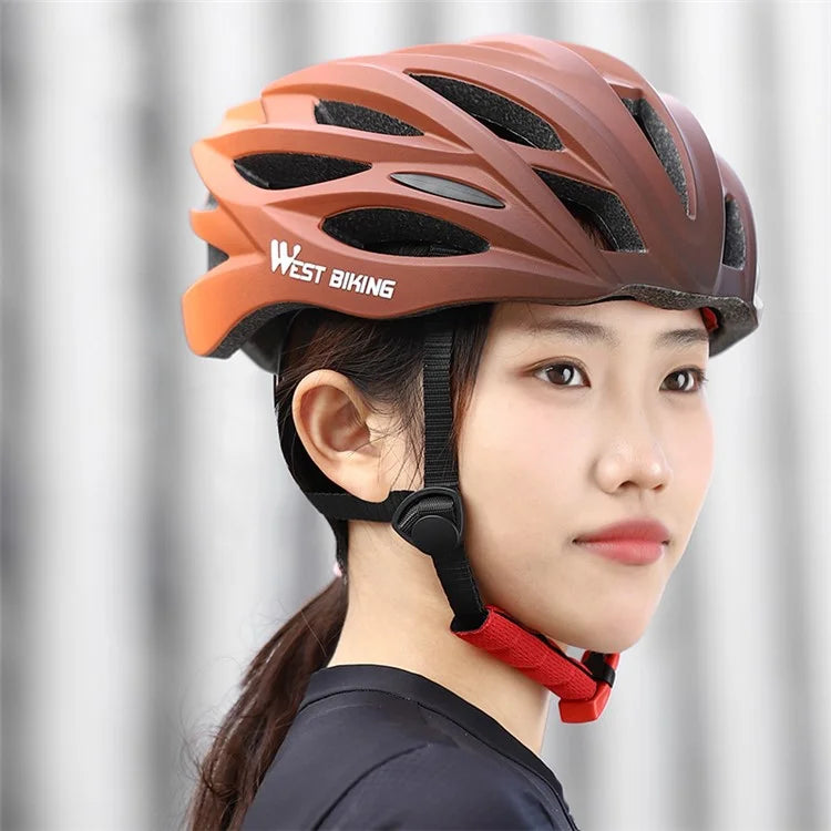 WEST BIKING YP0708116 Gradient Cycling Helmet Head Protection PC+EPS Breathable Bike Helmet