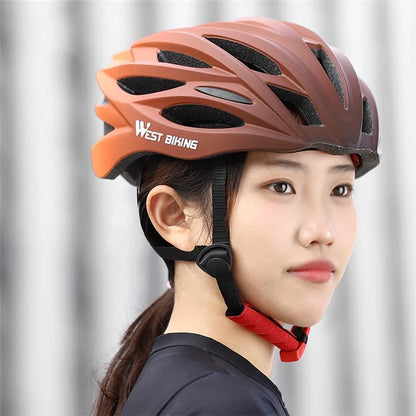 WEST BIKING YP0708116 Gradient Cycling Helmet Head Protection PC+EPS Breathable Bike Helmet