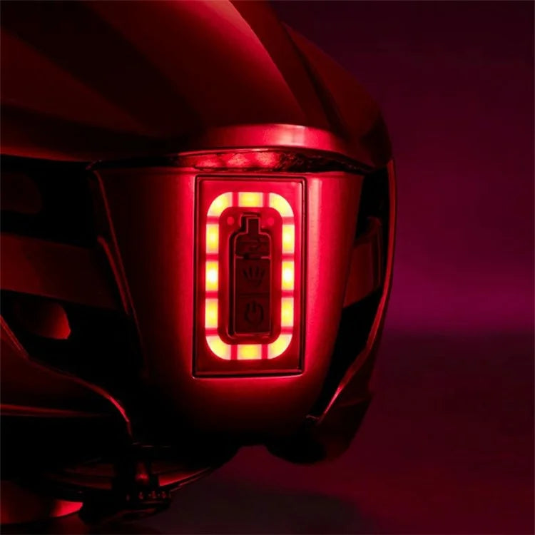 ROCKBROS ZK-077 Warning Light Cycling Helmet Bicycle Helmet Head Protector (CE)+Purple