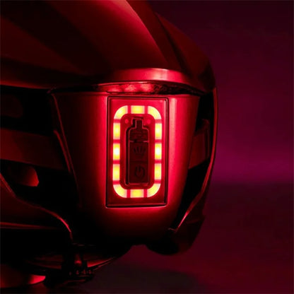 ROCKBROS ZK-077 Warning Light Cycling Helmet Bicycle Helmet Head Protector (CE)+Purple