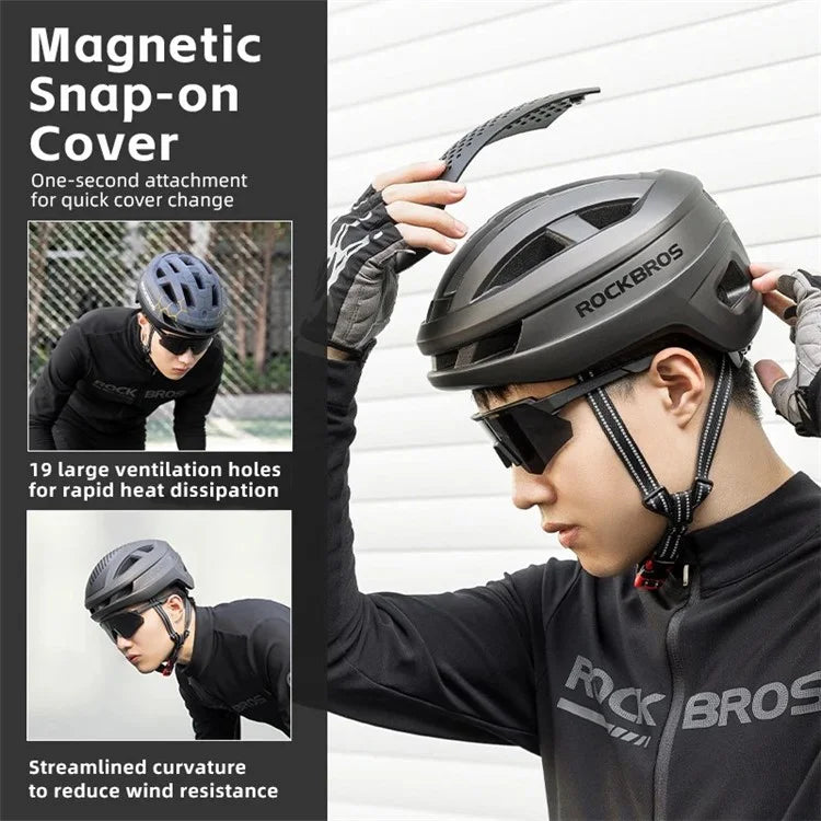 ROCKBROS Bicycle Helmet Breathable Head Protector Cycling Helmet (Matte Design)