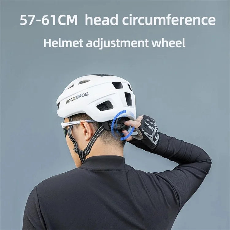 ROCKBROS Bicycle Helmet Breathable Head Protector Cycling Helmet (Matte Design)