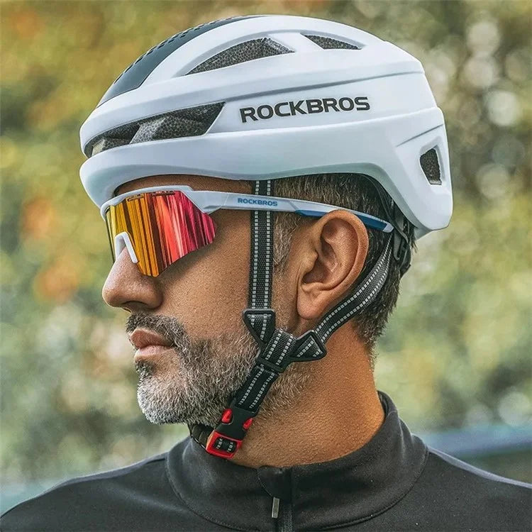 ROCKBROS Bicycle Helmet Breathable Head Protector Cycling Helmet (Matte Design)