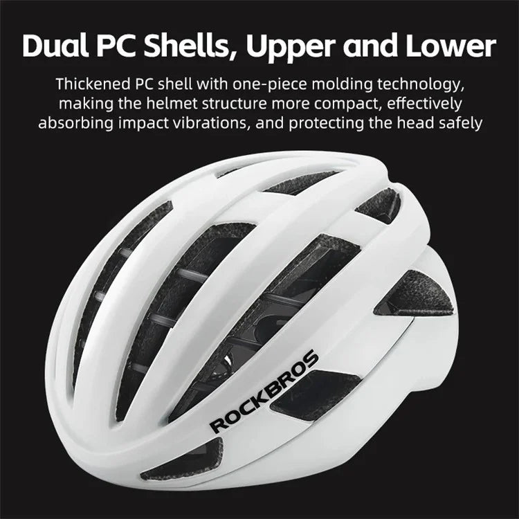 ROCKBROS LK-11 Anquetil Cycling Helmet Head Protection PC+EPS Shock-Absorbed Helmet (CE)