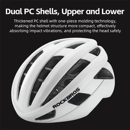 ROCKBROS LK-11 Anquetil Cycling Helmet Head Protection PC+EPS Shock-Absorbed Helmet (CE)