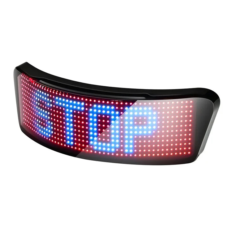 Helmet LED Display Screen Bluetooth Customizable RGB Leds Light for Cycling, Riding