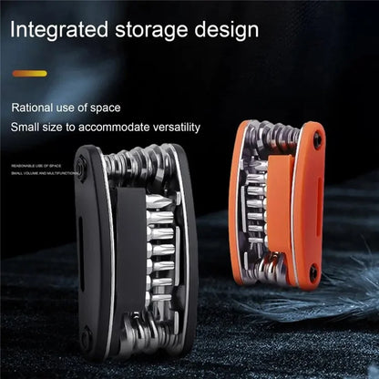 BENGGUO BG-9890 MTB Bike Foldable Maintenance Wrench Repair Kits 21 In 1 Multi-Function Bike Tools