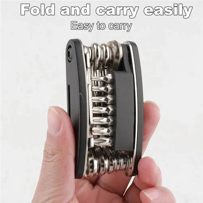 BENGGUO BG-9890 MTB Bike Foldable Maintenance Wrench Repair Kits 21 In 1 Multi-Function Bike Tools