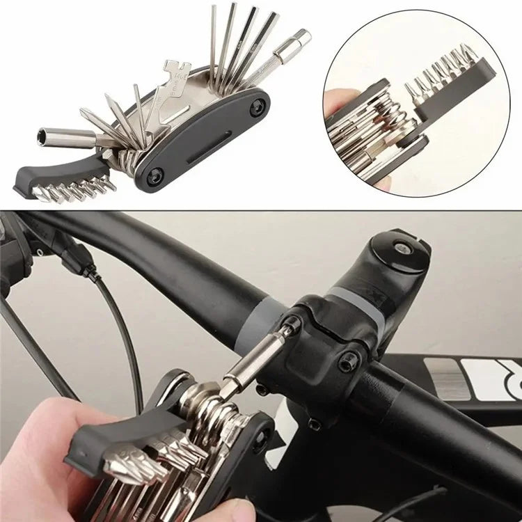 BENGGUO BG-9890 MTB Bike Foldable Maintenance Wrench Repair Kits 21 In 1 Multi-Function Bike Tools