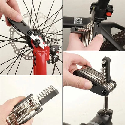 BENGGUO BG-9890 MTB Bike Foldable Maintenance Wrench Repair Kits 21 In 1 Multi-Function Bike Tools