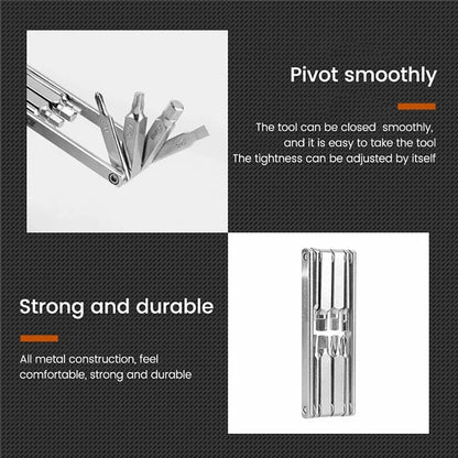 BENGGUO BG-9897 MTB Bike Repair Kits 8 In 1 Multi-Function Bike Tools Foldable Maintenance Wrench