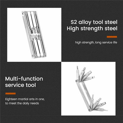 BENGGUO BG-9897 MTB Bike Repair Kits 8 In 1 Multi-Function Bike Tools Foldable Maintenance Wrench