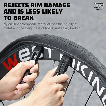 WEST BIKING YP0719393 2Pcs Bicycle Tire Crowbar Hex Wrench Multifunctional Bike Repair Tool