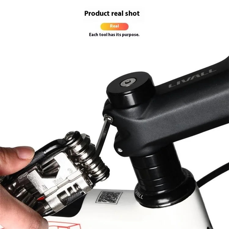 RIDERACE RR9516BK Multifunction Bicycle Maintenance Tool Kit Cutter Screwdriver Bike Repair Tools Set