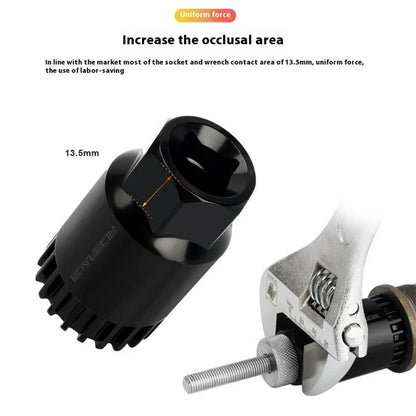 RIDERACE RR9528BK MTB Bike Bottom Bracket Flywheel Sleeve CRV Bottom Bracket Removal Tool