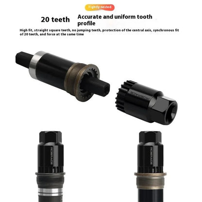 RIDERACE RR9528BK MTB Bike Bottom Bracket Flywheel Sleeve CRV Bottom Bracket Removal Tool