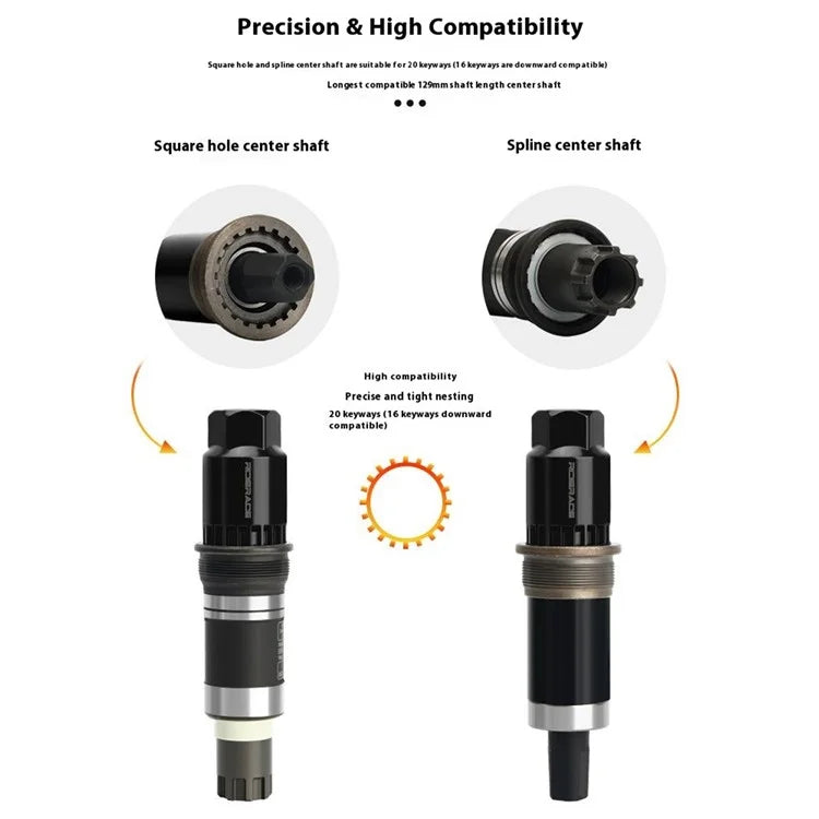 RIDERACE RR9528BK MTB Bike Bottom Bracket Flywheel Sleeve CRV Bottom Bracket Removal Tool