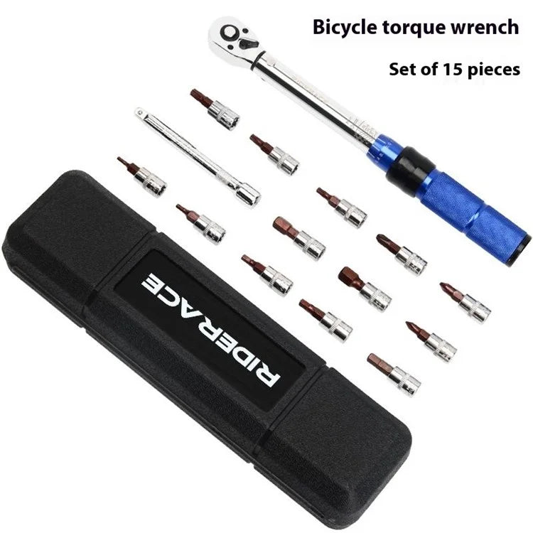 RIDERACE RR9415 High Precision Bike Torque Wrench Set Adjustable Repair Tool Kit