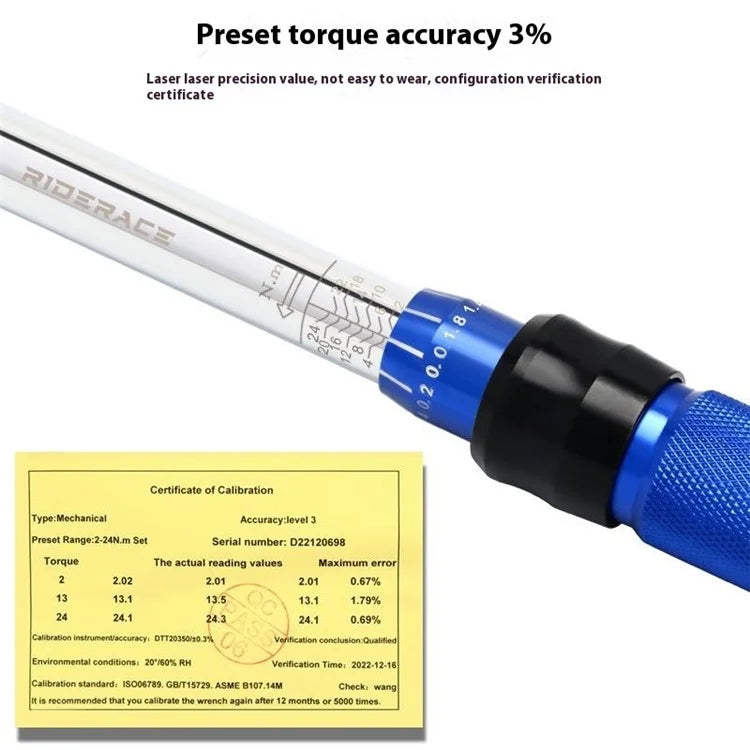 RIDERACE RR9415 High Precision Bike Torque Wrench Set Adjustable Repair Tool Kit