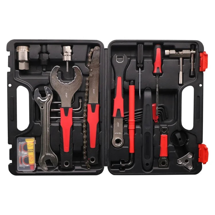 RIDERACE RR7961 18-In-1 Bicycle Maintainance Tool Kit Spoke Key Wrench Bike Repair Tool Set