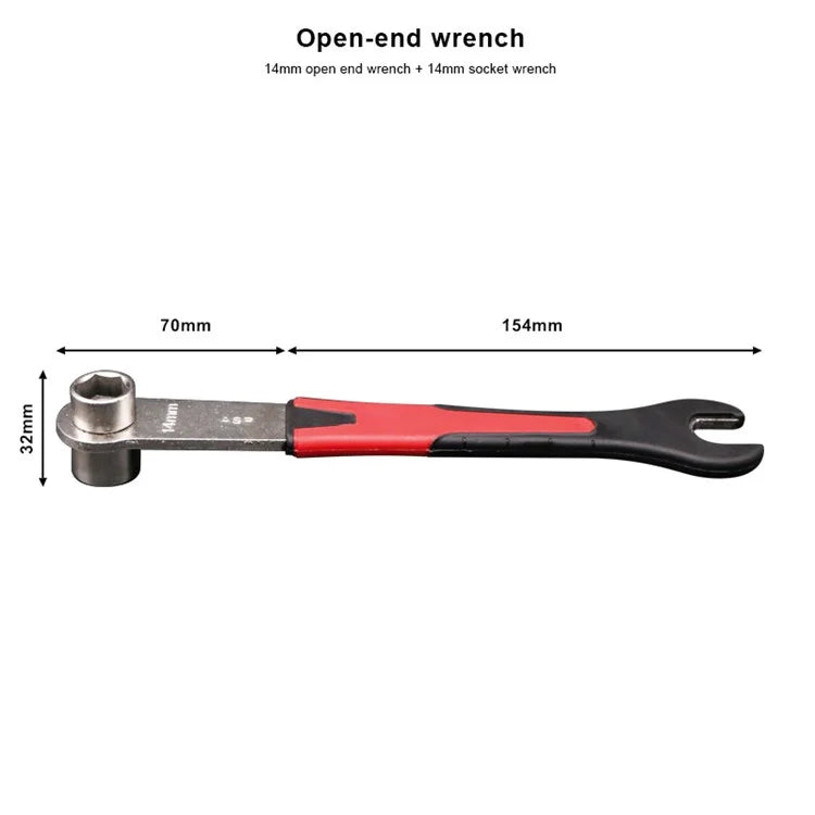 RIDERACE RR7961 18-In-1 Bicycle Maintainance Tool Kit Spoke Key Wrench Bike Repair Tool Set
