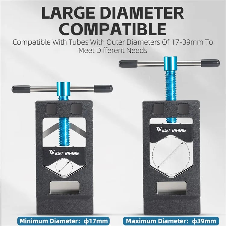 WEST BIKING YP0719365 Bicycle Fork Cutoff Tool Carbon Fiber Seat Post Cutting Saw Guide Cutoff Tube Holder