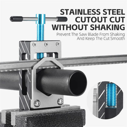 WEST BIKING YP0719365 Bicycle Fork Cutoff Tool Carbon Fiber Seat Post Cutting Saw Guide Cutoff Tube Holder