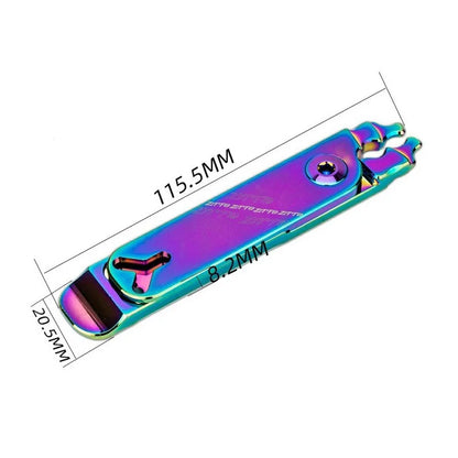 ZTTO MSKQ 4-in-1 Bicycle Chain Link Remover Aluminum Alloy Tire Prying Valve Core Removal Tool