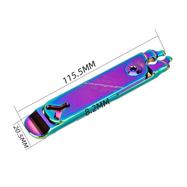 ZTTO MSKQ 4-in-1 Bicycle Chain Link Remover Aluminum Alloy Tire Prying Valve Core Removal Tool