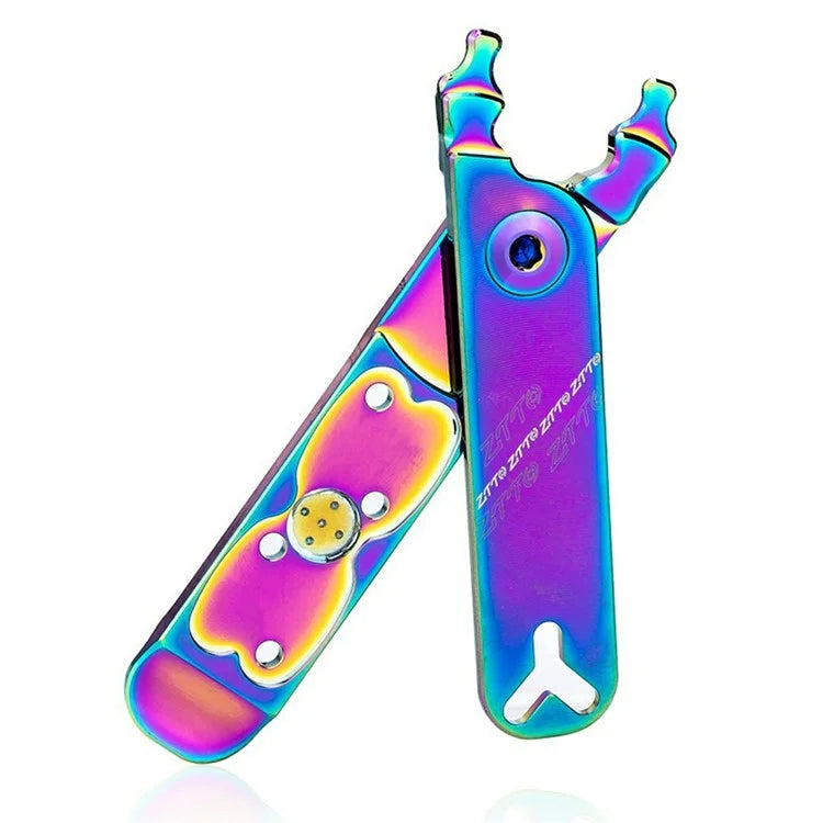 ZTTO MSKQ 4-in-1 Bicycle Chain Link Remover Aluminum Alloy Tire Prying Valve Core Removal Tool