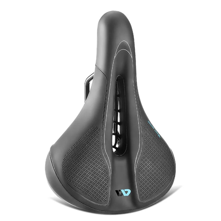 WEST BIKING YP0801208-209 Leather+Sponge Bike Saddle Hollow Breathable Bicycle Seat Cushion