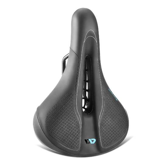 WEST BIKING YP0801208-209 Leather+Sponge Bike Saddle Hollow Breathable Bicycle Seat Cushion