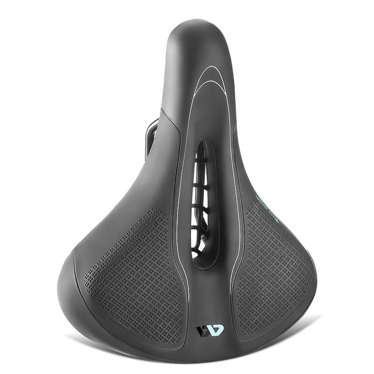 WEST BIKING YP0801208-209 Leather+Sponge Bike Saddle Hollow Breathable Bicycle Seat Cushion