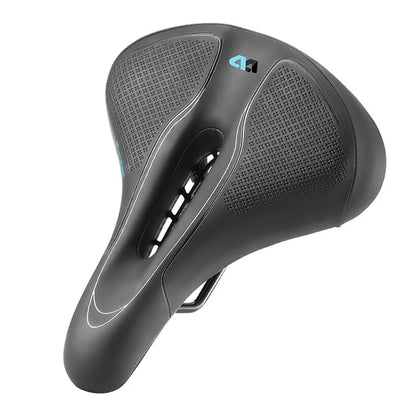 WEST BIKING YP0801208-209 Leather+Sponge Bike Saddle Hollow Breathable Bicycle Seat Cushion