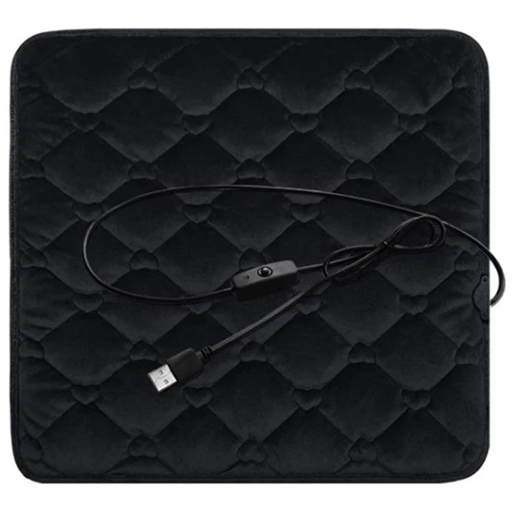 12V Mechanical Switch USB Electric Heating Car Seat Cushion Warm Winter Seat Heater Mat