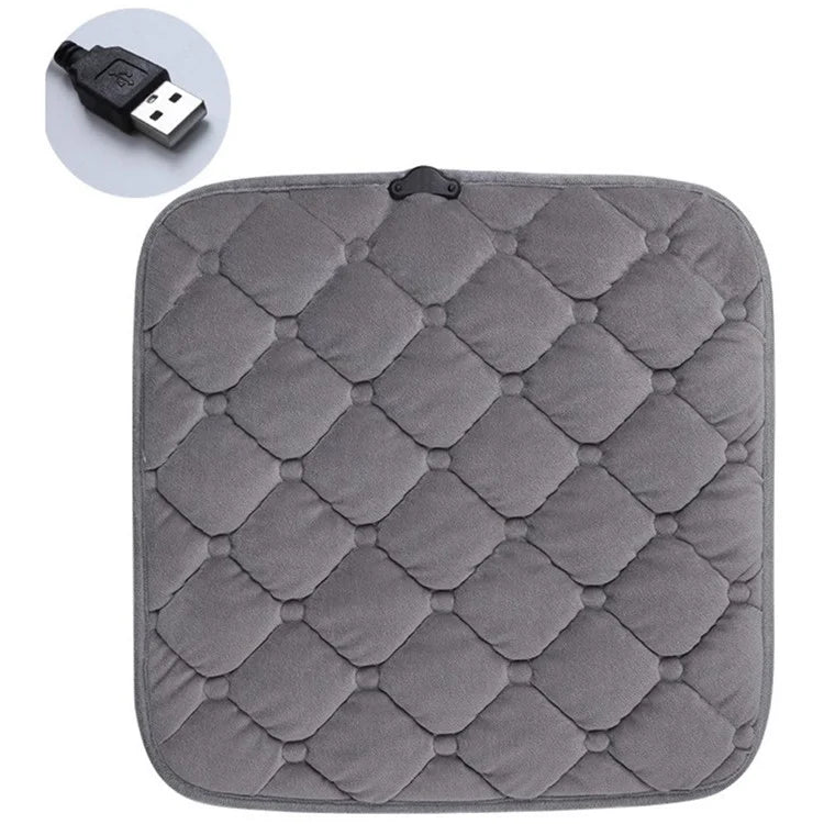 12V Mechanical Switch USB Electric Heating Car Seat Cushion Warm Winter Seat Heater Mat