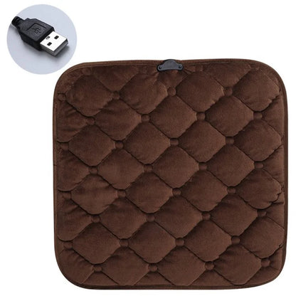 12V Mechanical Switch USB Electric Heating Car Seat Cushion Warm Winter Seat Heater Mat