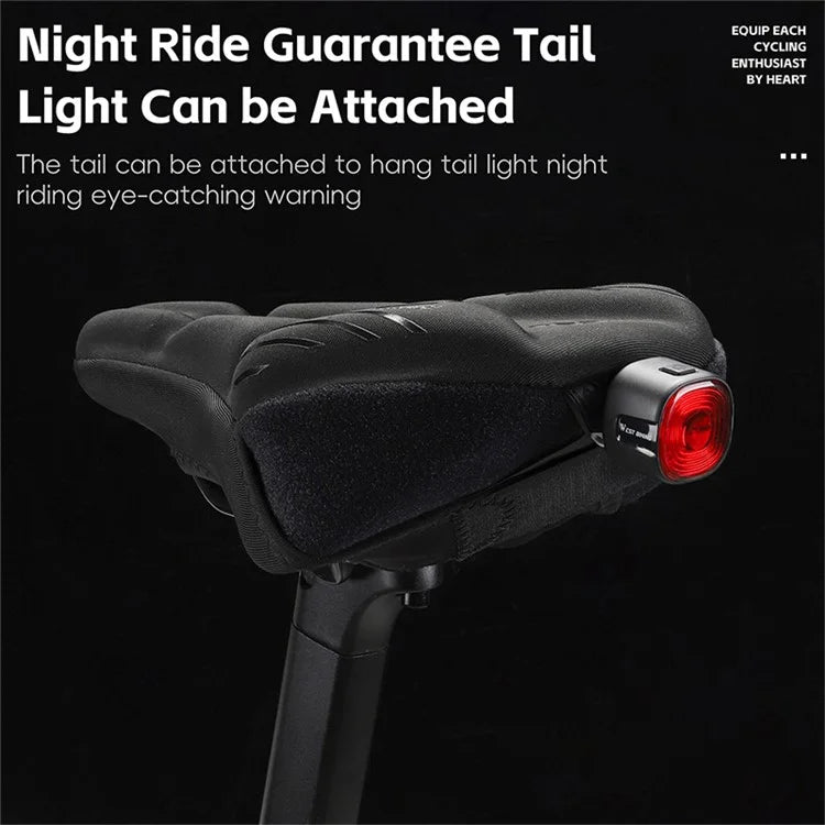 WEST BIKING YP0801223 Bike Saddle Cushion Shock-Absorbed Bicycle Seat Cover with Rain Cover