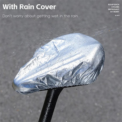 WEST BIKING YP0801223 Bike Saddle Cushion Shock-Absorbed Bicycle Seat Cover with Rain Cover