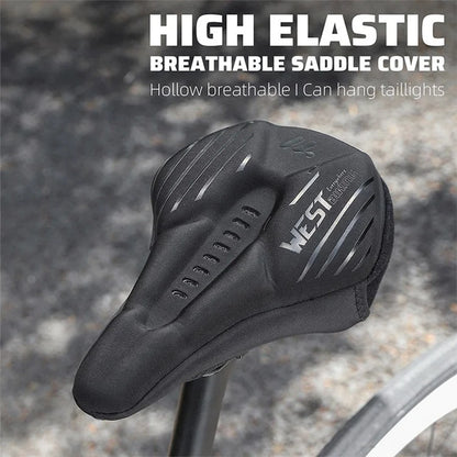 WEST BIKING YP0801224 Breathable Design Bike Saddle Cushion Bicycle Seat Cover with Rain Cover