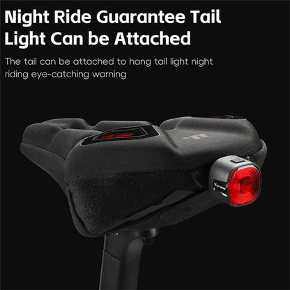 WEST BIKING YP0801222 Bike Saddle Cover Memory Foam + Silicone Breathable Bicycle Seat Cushion - Black+Red