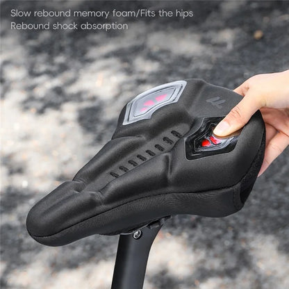 WEST BIKING YP0801221 Bike Saddle Cover Memory Foam + Silicone Breathable Bicycle Seat Cushion - Black