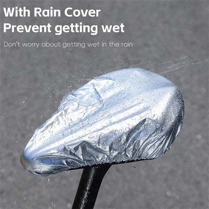 WEST BIKING YP0801221 Bike Saddle Cover Memory Foam + Silicone Breathable Bicycle Seat Cushion - Black