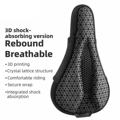 ROCKBROS G00063 Bike 3D Saddle Cover MTB Mountain Breathable Bicycle Seat Cushion Cover (No Taillight)