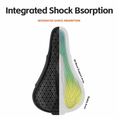 ROCKBROS G00063 Bike 3D Saddle Cover MTB Mountain Breathable Bicycle Seat Cushion Cover (No Taillight)