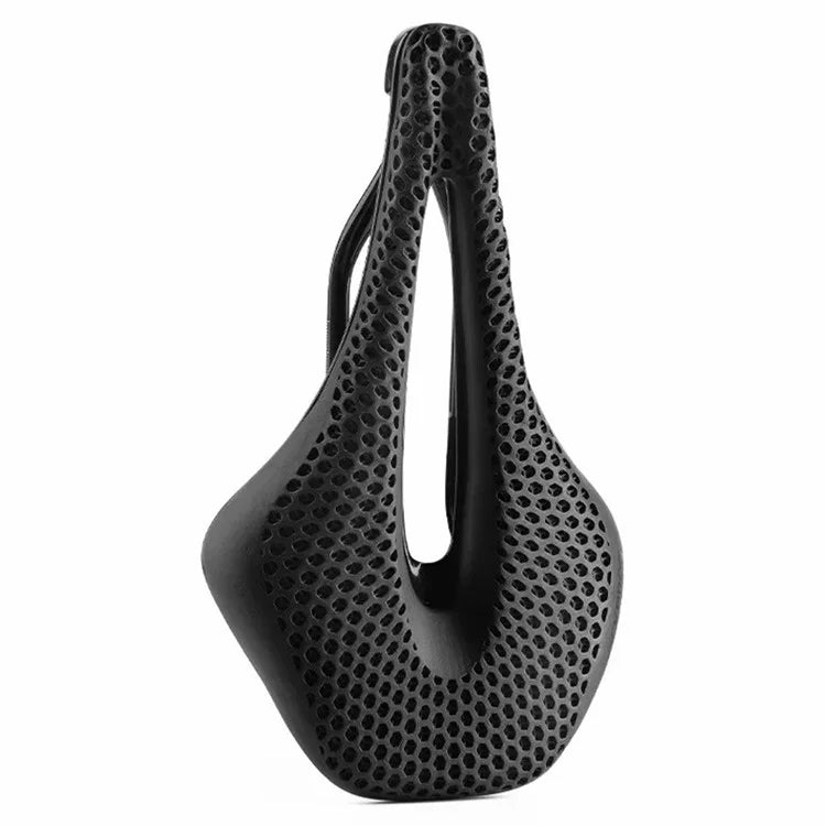 ROCKBROS 3D Printing Bike Saddle Polyurethane+Carbon Fiber Breathable Bicycle Seat Cushion