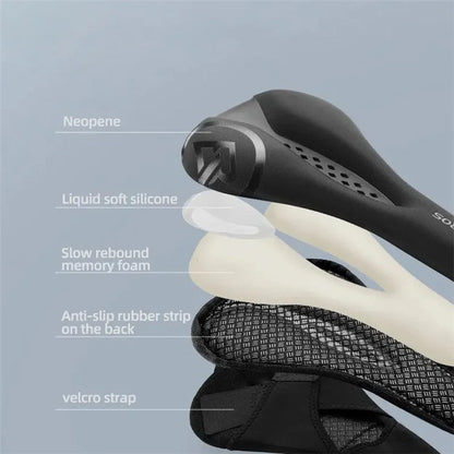 ROCKBROS G0003 Shock-resistant MTB Seat Cushion Pad Cycling Bike Thickened Silicone Cushion Seat Cover