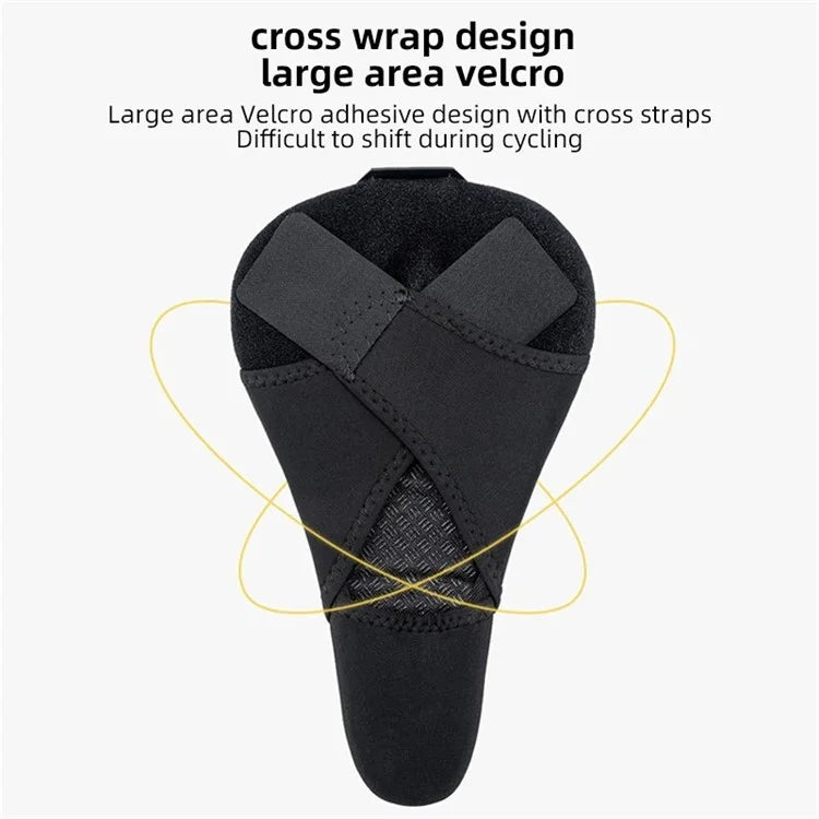 ROCKBROS Bike Cycling Saddle Cover Shock-absorption Silicone Bicycle Seat Cushion