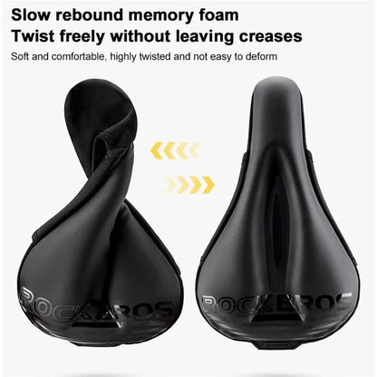 ROCKBROS Bike Cycling Saddle Cover Shock-absorption Silicone Bicycle Seat Cushion